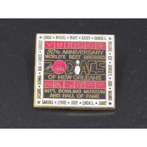 Zodiacs of New Orleans Bowling Team 50th Anniversary World's Best Dressed Pin